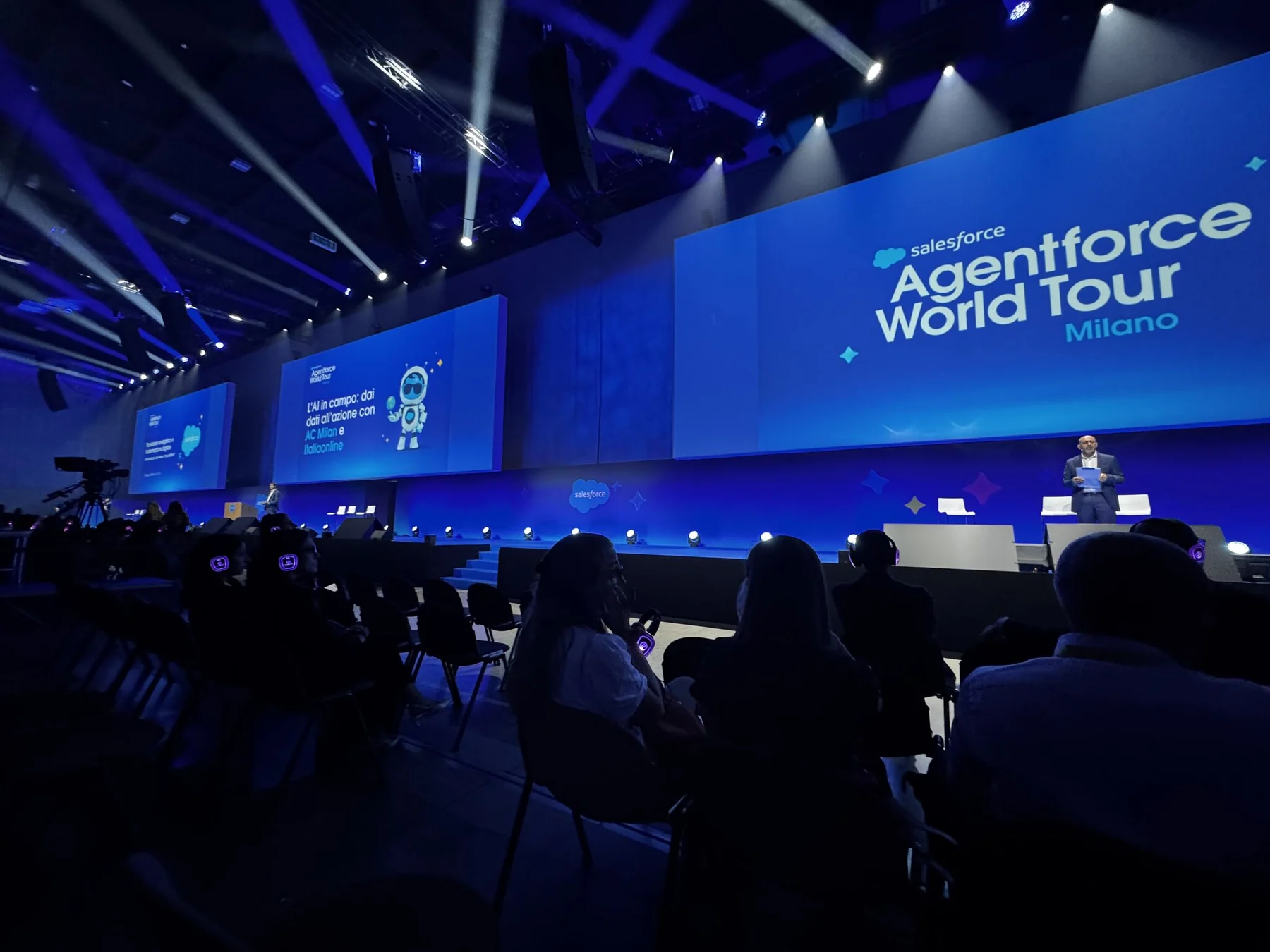 Il palco di Salesforce Agentforce World Tour Milano 2026